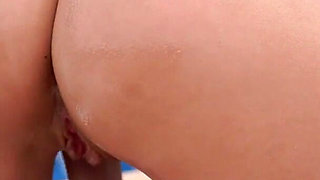 MILF Oiled and Fucked Near Pool