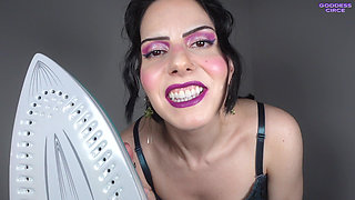 Mr. White Voice Is My Filthy Whore - Crazy Nymphomaniac Makes the Doctor Scream - Iron on Testicles - Extreme CBT POV