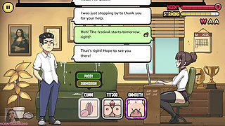 Hot Detention Teacher teaches them a lesson