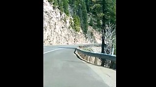 Hairy Man Masturbating Outdoors by the Road