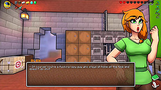 HornyCraft Minecraft Parody - Alex Gives Steve the Best Handjob Ever for Emeralds