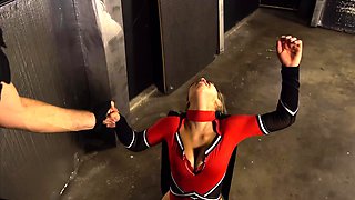 Peeing blonde fetish babe uses toy in her tight pussy