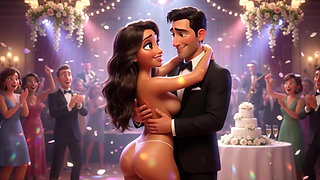 Cuckold Husband Lets All Guests Touch His Bride on All Fours at Wedding Reception (ai Generated)