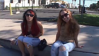 Hot girls eat cum after deep throating massive cocks