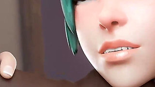 BBC Group Creampie Kiriko Overwatch Animation - Catching Thieves Gone Wrong
