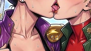 Cammy and Chun Li Kissing Ai