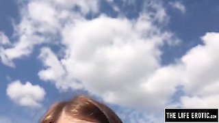 Girl Almost Caught Masturbating In A Public Pool