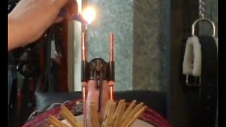 Penis Stretching and Hot Wax in The Dungeon of Lady Diva Cane