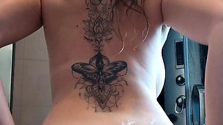 Big boobs milf masturbates with her dildo