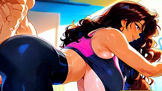 41-Year-Old Italian Trainer Gets Her Pussy