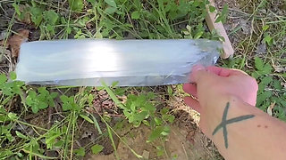 Outdoor Disgrace: BDSM Session W/ Tools From Hardware Store