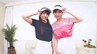 Two Japanese Wives Have Sex at the Coach's House After Playing Tennis