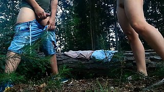Redhead Babe Gets Fucked Hard and Cum-Covered in the Woods