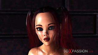 Super red-haired sexy schoolgirl has ass-fuck fuck with a ebony Big Cock