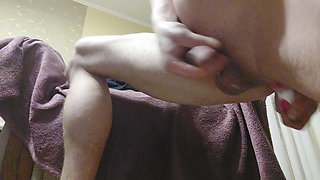 A vibrator in the. Big Ejaculation