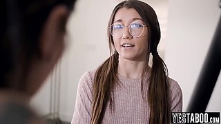 Aiden Ashley, Joanna Angel And Maya Woulfe - Nerdy Lesbian Teen 18+ Manipulates And Fucks Her Milf Stepsisters Gf