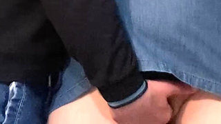 Dirty Fantasy in the Subway - Stranger's Fingers in My Pussy