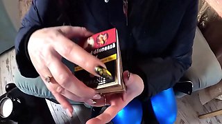 Smoking Blowjob, Cameltoe Tease & Double Cum On My Downjacket 331