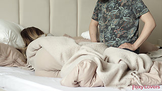 Sick Girlfriend Gets Anal Thermometer & Suppository Treatment From Boyfriend