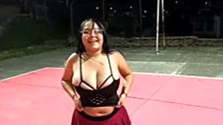 Showing off and hairy close-up: Big Tits, Amateur  Babe Porn