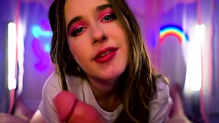 Brunette Teen POV: Alana Rose Takes It All In Close-Up