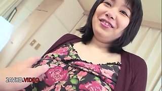 Toshiko Shirakis Hairy Pussy teased boldly JAV style Creampie climax awaits a tempting Handjob