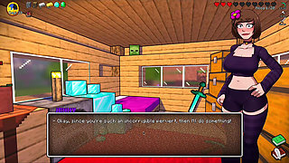 HornyCraft Minecraft Parody - Steve Gets Sloppy Deepthroat Blowjob from Jenny for a Diamond