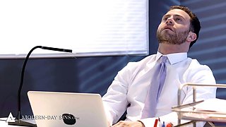 MODERN DAY SINS Overworked Boss Takes A Break To Hard Assfuck The Naughty Office Maid Kenna James
