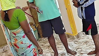 A Teacher Fucked by StepFather and Stepson