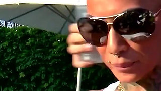 Outdoor DP Threesome Wild Fuck Fest