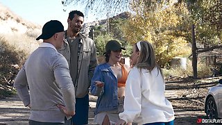 Anna Claire Clouds' Wild Interracial Passion Explodes in Outdoor Heat