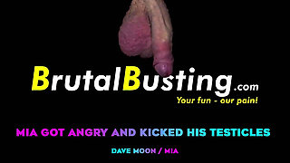 Fitness Testicular Destruction! His Useless Testicles Are Shaping Her Beautiful Ass!