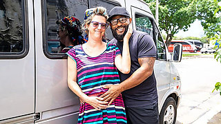 Busty Mature Granny Takes Hard Anal BBC in Van - Rough Doggy Style Fuck