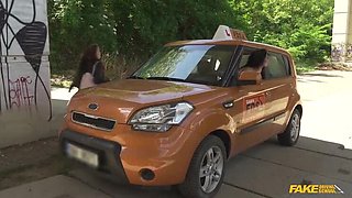 Two Hands on My Erection - Road Head with Naughty Driving School Teens Clea Gaultier & Jennifer Mendez