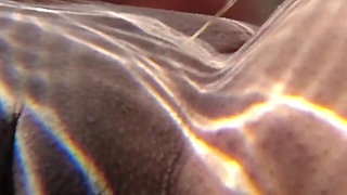 Hot Lesbian Interracial Fun in the Pool