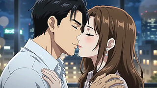 Office boss and sexy entern work late night in office turn into intimate and sex