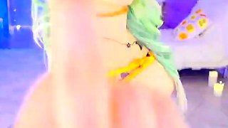 Blonde Teen Sucking Big Cock