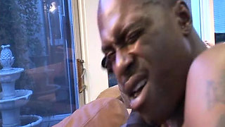 Sexy White Brunette Fucked by Big Black Cock. Extreme Anal Sex