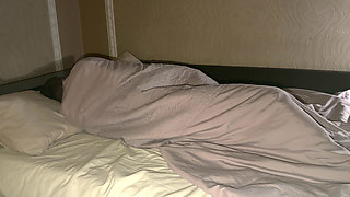 Sensitive evening sex, cum on her ass