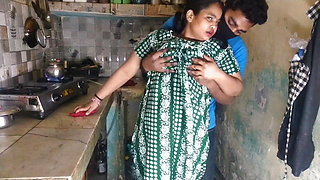 Desi Bhabhi Big Boobs Cleavage Tease in Kitchen Hot Indian Village Girls Exposed