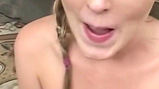 Big Titted 18yo Slut Takes DP Gangbang - Holes Wrecked & Filled