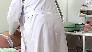 Mature Gyno- cam footage of mature woman gyno speculum exam + vaginal irrigation