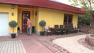 Blonde Babes Suck Cock and Ride Hard on Couch