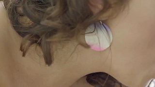 Curly-haired Babe Gets Fucked by a Masseur