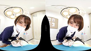 Japanese Nurse VR Short Hair With POV Heat