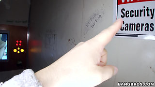 Bangbros - Watching Porn in a Room with a Dick in the Hole Having Fun with It