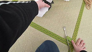 The Cute White Stockings Girlfriend Is Restrained and Shackled, Tickling Her Whole Body