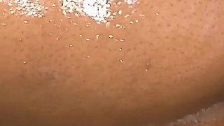 Hottest Busties Scene 4: a Voluptuous Black Woman with Large Oiled Tits Enjoys a Big Cock in Her Pussy and a Creampie