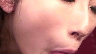 Cute Skinny Asian Teen with Big Boobs gives Titjob to Step Dad