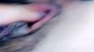 Asian schoolgirl strips and toys hairy pussy solo